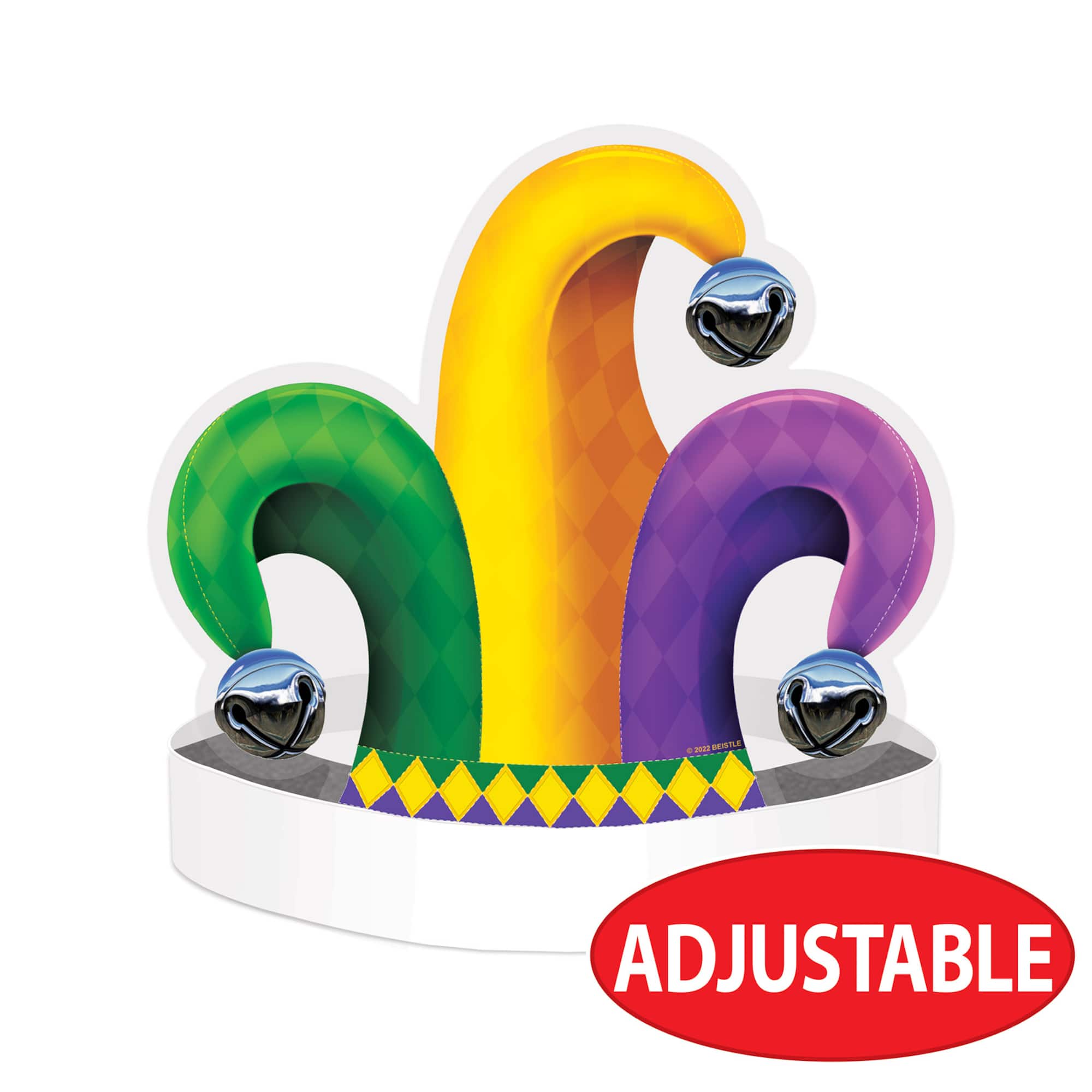 Beistle Jester Hat Plastic Headbands, 2ct.